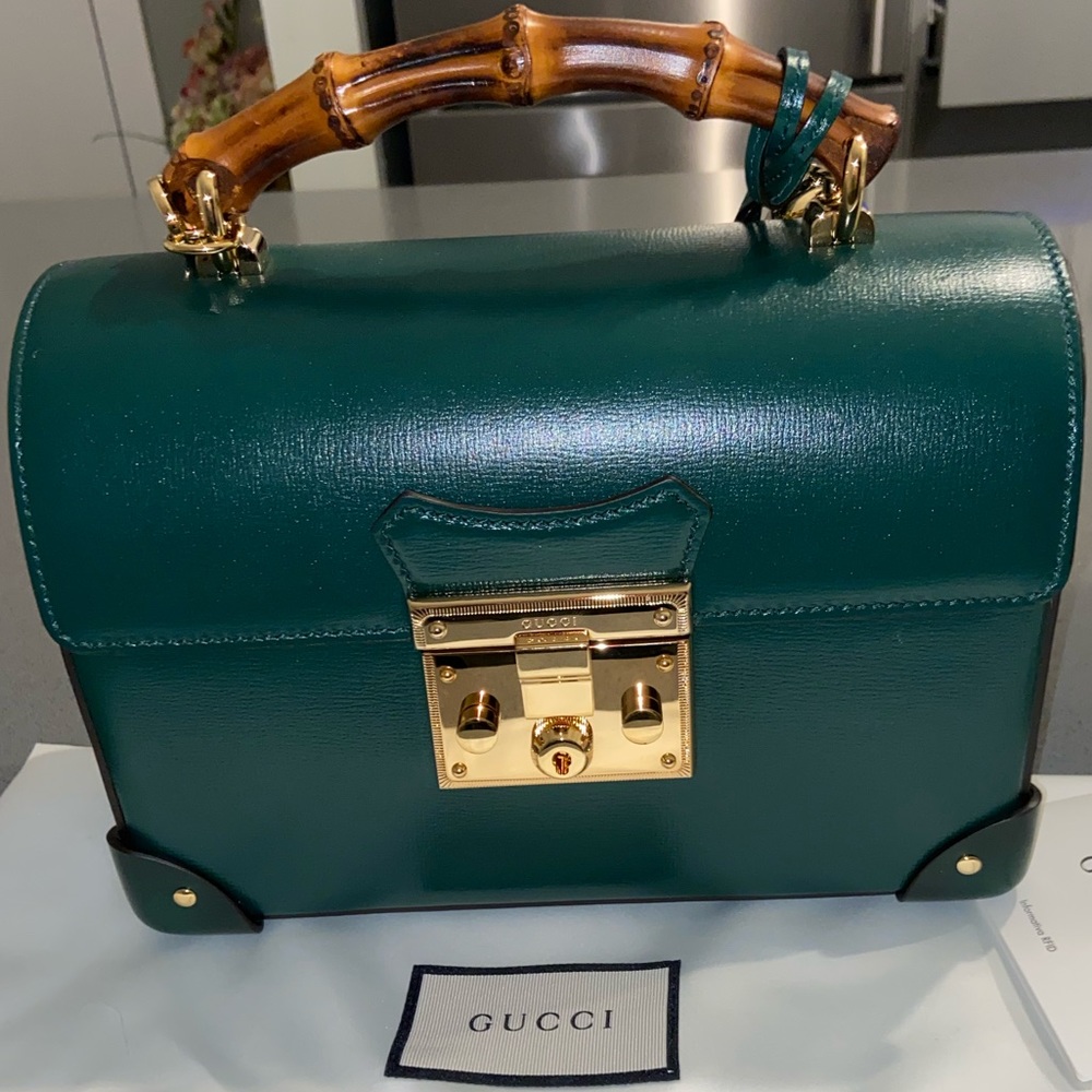 GUCCI
Small Leather Padlock Shoulder Bag